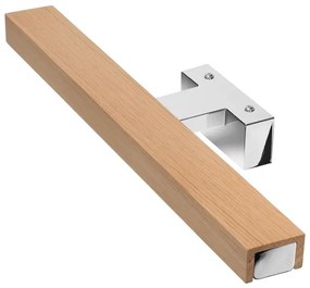 Brilagi-Illuminazione a LED per specchi da bagno WOODY MIRROR LED/8W/230V IP44 quercia/cromo