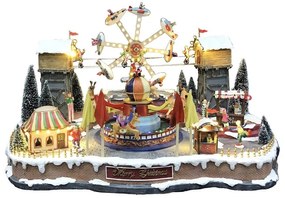 Villaggio di Natale Luna Park H 52 cm L 70 cm
