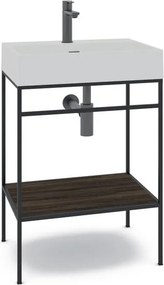 Mobile bagno da terra con lavabo L 60 x H 89 x P 45.5 cm marrone per vasca centrale Outline