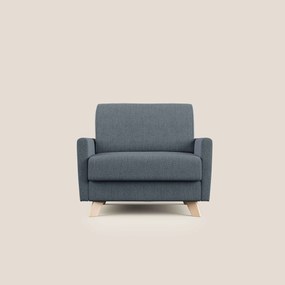 Edgar poltrona letto in tessuto felis impermeabile T03 blu