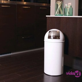 EKO Pattumiera con Coperchio a Pressione 40 L Bianca