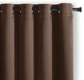 Tenda termoisolante/parzialmente oscurante marrone 140x175 cm Kierra – Restilo