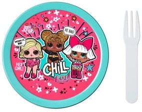 Scatola per la merenda dei bambini con forchetta LOL surprise - Mepal