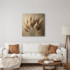 Quadro su tela – Steli delicati di erba pampas