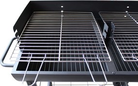 Barbecue a Carbonella 100x47x94 h cm in Acciaio Nero...