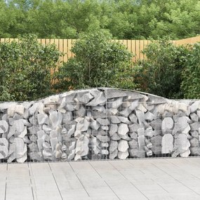 Cesto Gabbione Ad Arco 400x50x80/100 Cm Ferro Zincato /