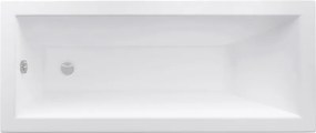 Mexen Cubik vasca da bagno rettangolare 130 x 70 cm con pannello, bianca - 55031307000X