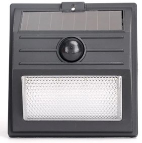 Aigostar - Lampada solare a LED con sensore 3,7V 6500K 500 mAh IP65 nera