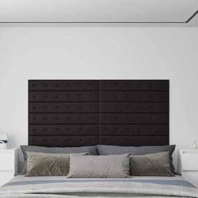 Pannelli Murali 12 Pz Neri 90x15 Cm İn Similpelle 1,62 M² /