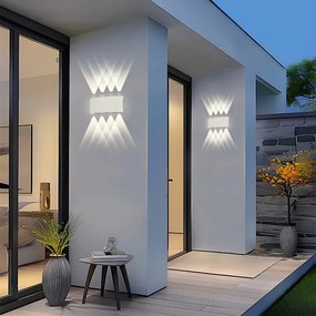 Brilagi - Applique da esterno FLAREBOX LED/8W/230V bianco IP65