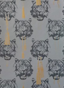 Studio Lisa Bengtsson Tapete Coco Tiger - Grey
