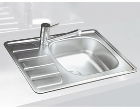 ALVEUS 1098940 - Lavello della cucina ZOOM 61,5x50 cm satin, per montaggio superiore