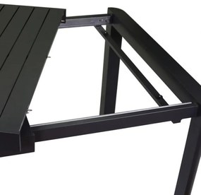 Tavolo in alluminio Claveland antracite allungabile rettangolare