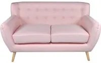 Divano 2 posti in tessuto rosa dallo stile scandinavo Emily DI-EM192P