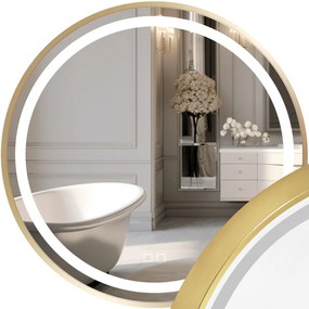Specchio LED 70cm MMJ Gold