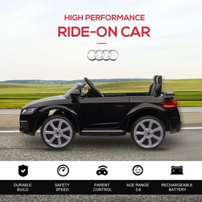 Macchina Elettrica per Bambini 12V con Licenza Audi TT Nero...