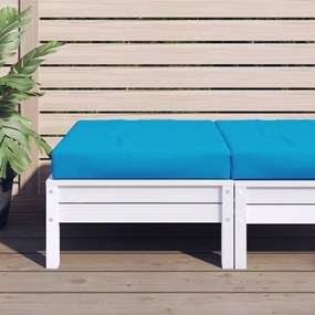 Cuscino Per Pallet Azzurro 60x60x8 Cm İn Tessuto Oxford /
