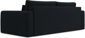 Divano blu scuro allungabile/con contenitore con rivestimento in velluto 238 cm Kapua – Makamii