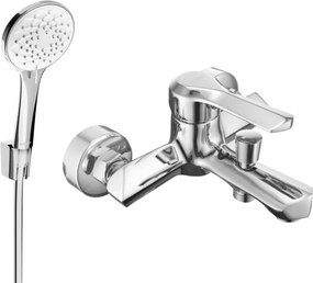 Mexen Sabre R74 rubinetto da vasca con set doccia, cromo - 7213R74-00