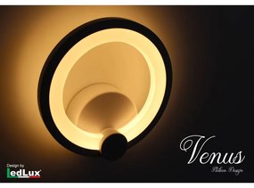 Applique Led Da Parete Modello Venus Italian Design Moderna 10W Bianco Caldo