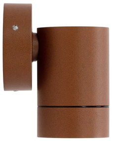 Applique Cilindrica Monodirezionale IP65 GU10 Corten Colore Corten