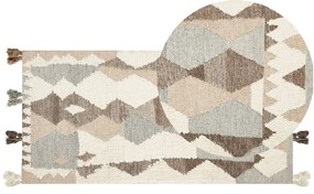 Tappeto kilim lana multicolore 80 x 150 cm ARALEZ Beliani