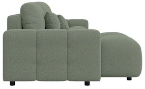 Divano angolare verde chiaro allungabile (con composizione variabile) Luki – Ropez