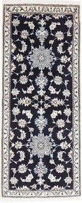 Nain Tappeto persiano 80 x 190 Blu (Iran) Annodato A Mano