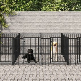 Gabbia Per Cani Da Esterno İn Acciaio 13,14 M² /