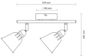 Faretto FIONA 2xE14/8W/230V verde