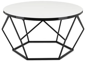 Tavolino DIAMOND 40x70 cm bianco/nero