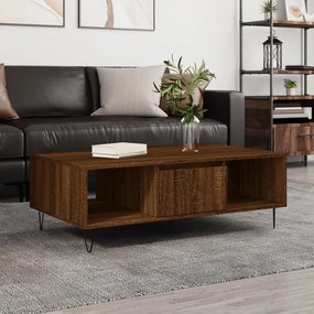 Tavolino Salotto Rovere Marrone 104x60x35 Cm Legno Multistrato /