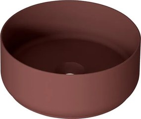 Lavabo da appoggio Kyoto tondo in ceramica rosso L36H12
