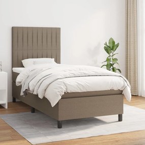 Giroletto A Molle Con Materasso Tortora 90x190 Cm İn Tessuto /