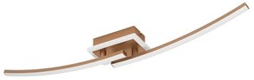 Plafoniera LED bagno e garage Lungolago, marrone14 cm, 1450 lumen EGLO