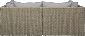 Set di mobili da giardino beige/marrone chiaro in rattan artificiale Modular – Unique Furniture