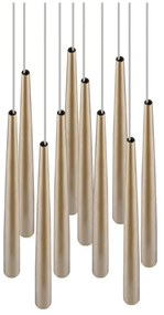 Lampadario LED dorato ø 30 cm Cala – Trio Select