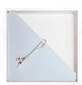 Applique da Incasso E14 FOLD Quadrata in Gesso Pitturabile