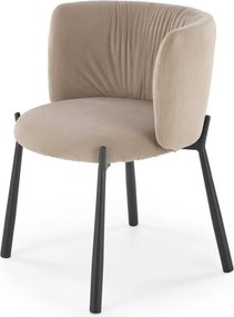 Sedia K531 velluto beige