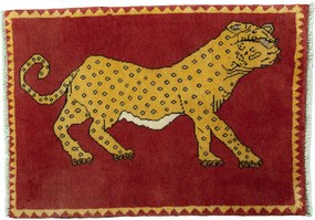 Gabbeh Tappeto persiano 60 x 90 Rosso (Iran) Annodato A Mano