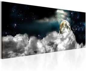 Quadro Moon in the Clouds  Colore Nero, Dimensioni e Misure 120x40