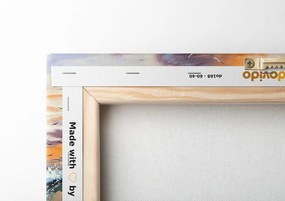 Quadro su tela – Cavalli formati da acqua