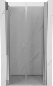 Mexen Mist porta doccia a battente 75 cm, trasparente, cromo - 8A7-075-000-01-00