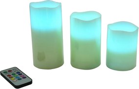 Set di 3 candele a a LED (altezza 10 cm) - Hilight