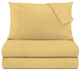 Completo letto matrimoniale beige policotone