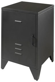 Comodino per bambini in metallo nero BRONXX - Vipack