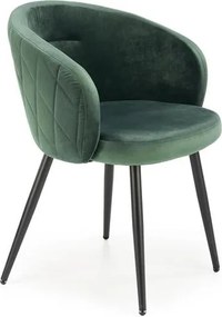 Sedia K430 verde velluto