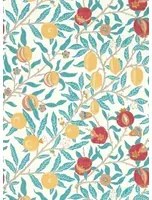 Morris & Co Tapete Fruit - Green Indigo/ Madder