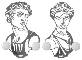 Arti & Mestieri Set ganci da parete in stile classico Afrodite e Ares