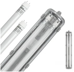 Brilagi -Lampada fluorescente tecnica LED OPTIMA T8 2xG13/9W/230V 4000K IP65 67,5 cm